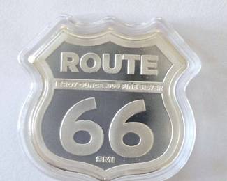 Collectible New Mexico Route 66 - 1 Ounce .999 Fine Silver in Mint Capsule