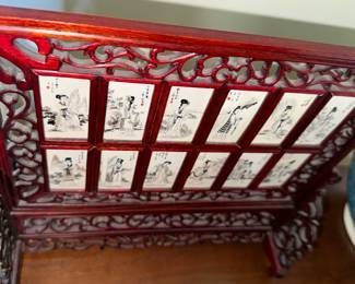 Bone Hand painted tiles