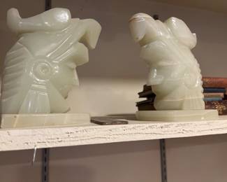 Carved Bookends