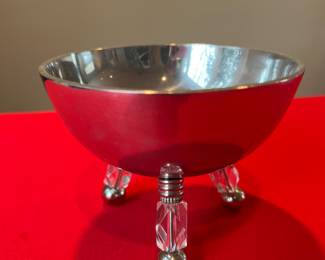 Crystal and Chrome Dish