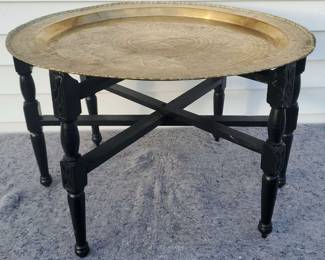 Brass Top Tea Table