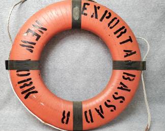 Vintage Boat Life Ring Buoy