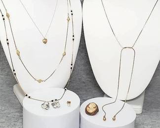 Gold Tones, Freshwater Pearls, Cameo