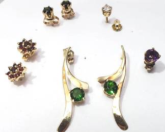 Gemstone Earrings, Diamond Earring