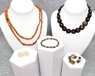 Costume JewelryTiger Eye, Ambers, Crystal