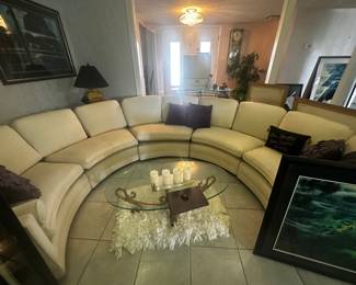 Curved sofa perfect condition $800