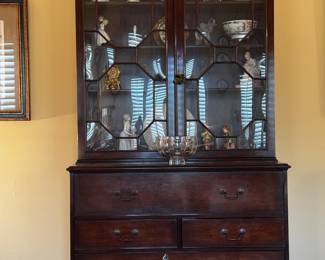 BAKER BUBBLE GLASS SECRETARY