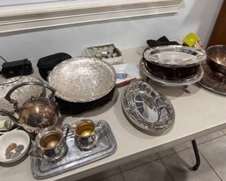 Silver plated serving Dishes