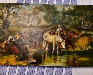 Nineteenth Century Oil on Canvas Painting