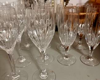 Beautiful Crystal Eine and water Gladses