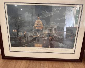 “Capitol by Moonlight signed by artist
