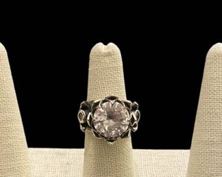King Baby Crown Ring 925 Sterling Silver & White CZ Stone