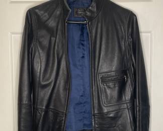 Tahari leather jacket