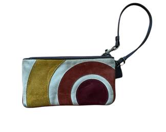 Coach suede wristlet 