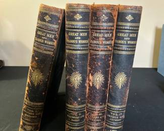 Antique book set - Great Men and Famous Women