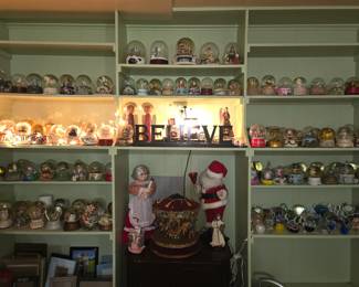 Large Collection of Waterglobes