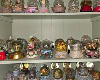 Closer view of some of the Water Globes