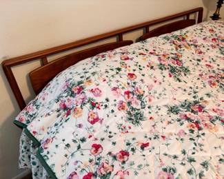 Lane king size headboard (night stands, dressers are also Lane) mid century modern 