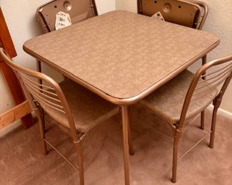 Gatefold vintage folding table 