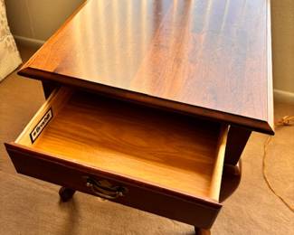 Broyhill end table with open drawer (photo 2 of 2)