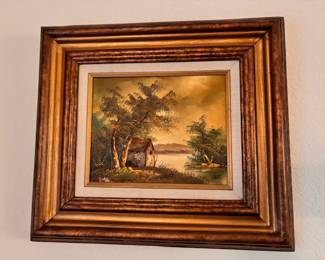 Alli framed landscape wall art 