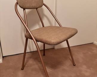 Gatefold folding chairs (different style, 4 total chairs)