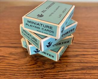El Cortez miniature playing cards 