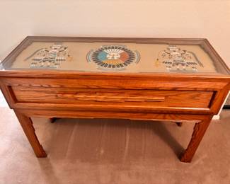 Native American sand art sofa table 