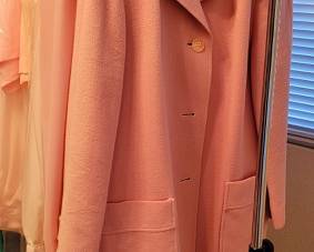 Button down pink coat 