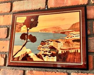 lnlaid Italy landscape wall art (Cuomo Lucky Store)