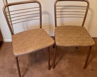 MCM Gatefold folding chairs (4 total)