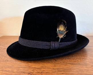 Vintage velvet Dobbs fedora 
