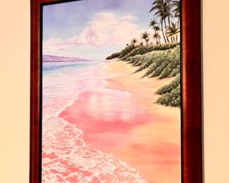 Belinda Leigh framed beach scene