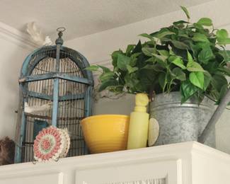 Wood and Metal Bird House