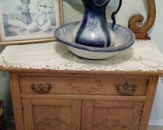 Dry Sink with Pitcher and Basin