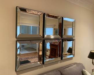 SET OF 6 DECORATIVE MIRRORS