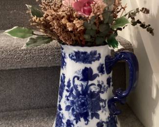 Blue Vase with Flowers