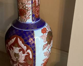 Red and Blue Floor Vase
