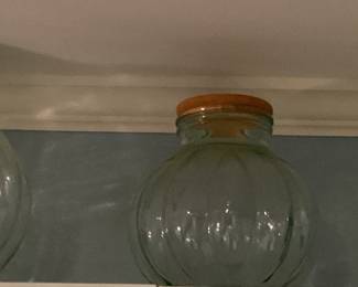 Bubble Glass Jar Set of 3