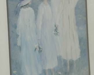 Wall Art 4 Ladies Wearing Hats
