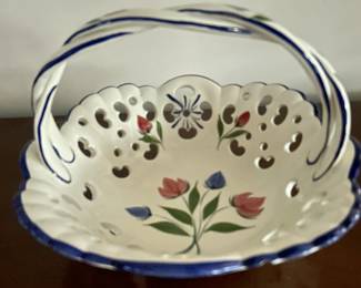 Ceramic Floral basket