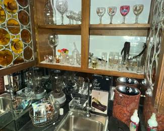 Lots of barware!