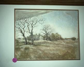 Beautiful, framed print "Texas Plain"