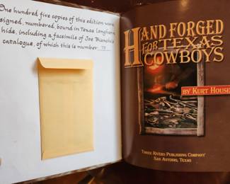 Only 105 copies made of this longhorn hide bound book - Bianchi