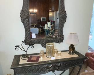 Gorgeous console w/ matching mirror