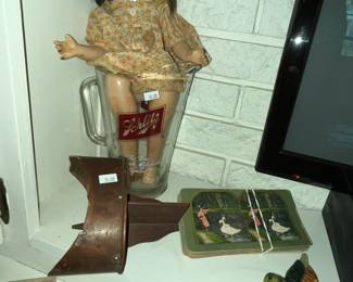 Stereoview & cards, Schlitz Beer pitcher