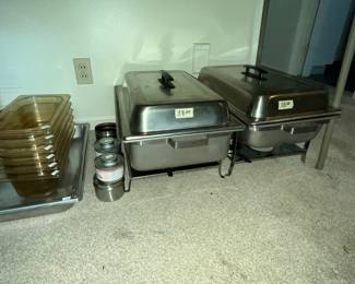 Warming pans for catering or parties