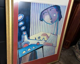 Art print by Angel Botello - needs re-positioning in frame