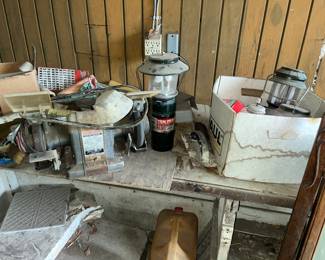 Lots of propane lanterns (cases are in the next room!)