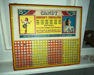 Vintage Punchboard - mostly unused